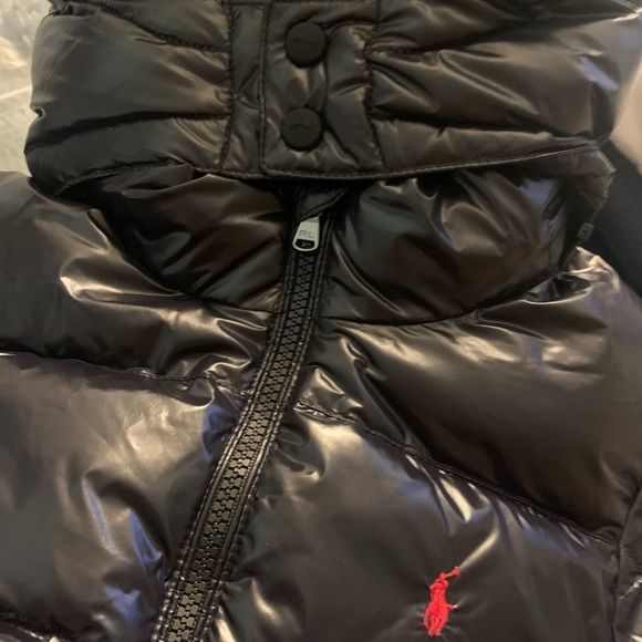 New NWTPolo Ralph Lauren Repellent Glossed Down Jacket Shiny Hooded Puffer boy - Picture 12 of 12